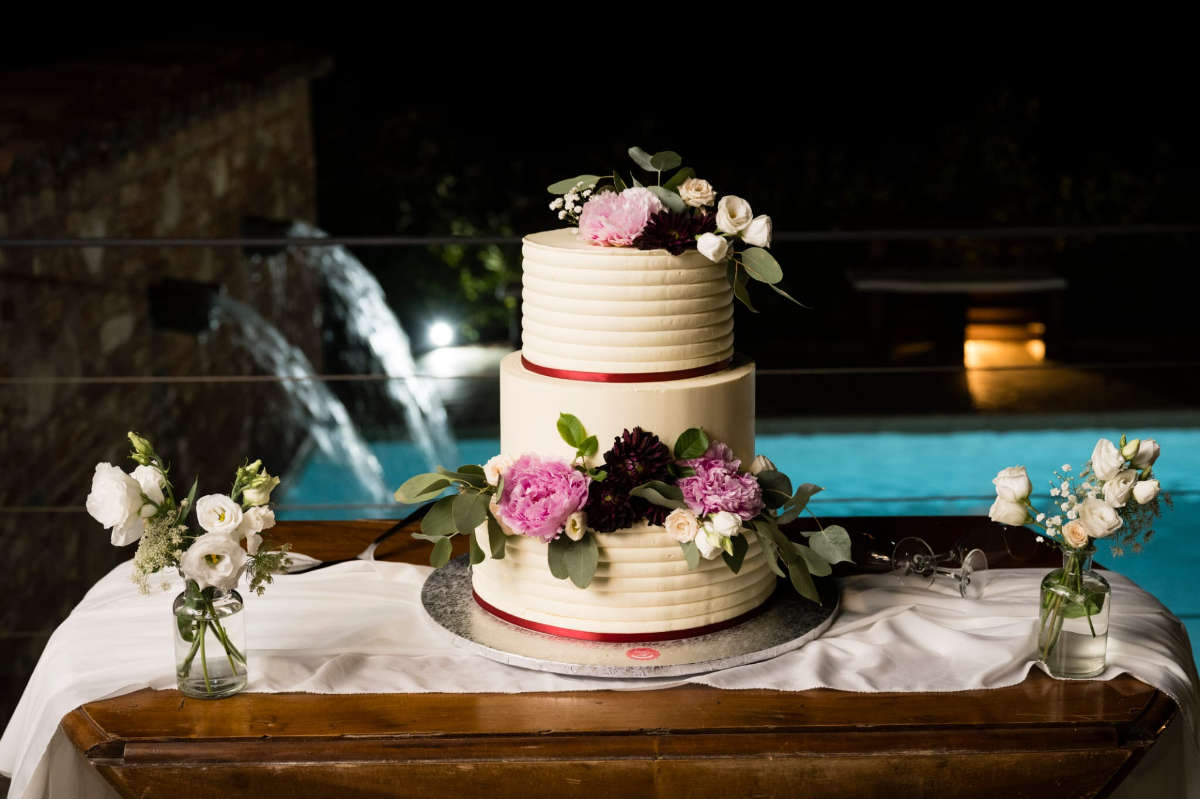 Sweet Lab Torino - eventi e wedding-torta con rose
